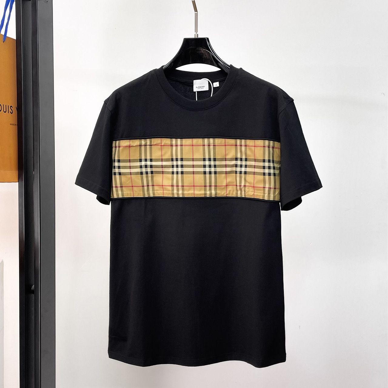 BURBERRY 버버리 650860 체크 패널 코튼 반팔 3COLOR