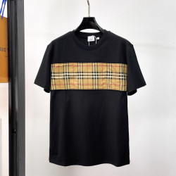 BURBERRY 버버리 650860 체크 패널 코튼 반팔 3COLOR