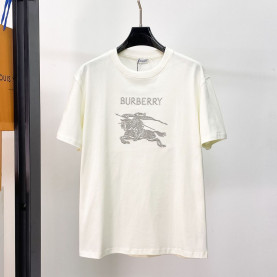 BURBERRY 버버리 650864 EKD 자수 로고 코튼 반팔 2COLOR