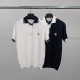 MONCLER 몽클레어 소매삼선 골지 반팔 니트