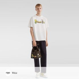 FENDI 펜디 실비아 앤 바게트 티셔츠