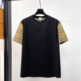 BURBERRY 버버리 650879 체크 슬리브 코튼 반팔 2COLOR