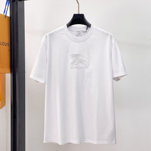 BURBERRY 버버리 650881 EKD 자수 로고 코튼 반팔 2COLOR