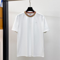 BURBERRY 버버리 650883 로고 배색 크루넥 코튼 반팔 3COLOR