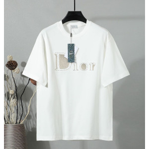 DIOR 디올 650899 핸드 스티치 자수 로고 반팔 2COLOR