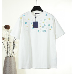 LOUIS VUITTON 루이비통 650900 멀티 컬러 모노그램 자수 로고 반팔 2COLOR