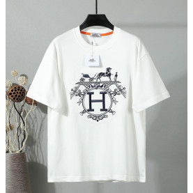 HERMES 에르메스 650891 엑스리브리스 자수 반팔 2COLOR