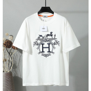 HERMES 에르메스 650891 엑스리브리스 자수 반팔 2COLOR