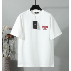 FENDI 펜디 650894 그래픽 자수 로고 반팔 2COLOR