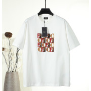 FENDI 펜디 650898 FF 모노그램 그래픽 자수 로고 반팔 2COLOR