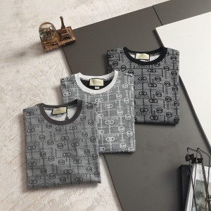 GUCCI 구찌 650930 인터로킹 G 로고 자카드 테리 반팔 3COLOR