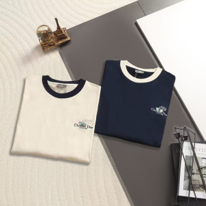 DIOR 디올 650921 은방울꽃 자수 로고 링거 반팔