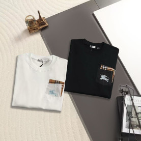 BURBERRY 버버리 650957 EKD 체크 트리밍 로고 반팔