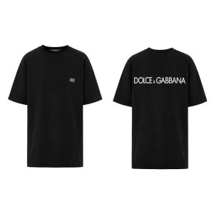 DOLCE & GABBANA 돌체앤가바나 밀라노 플레이트 반팔티