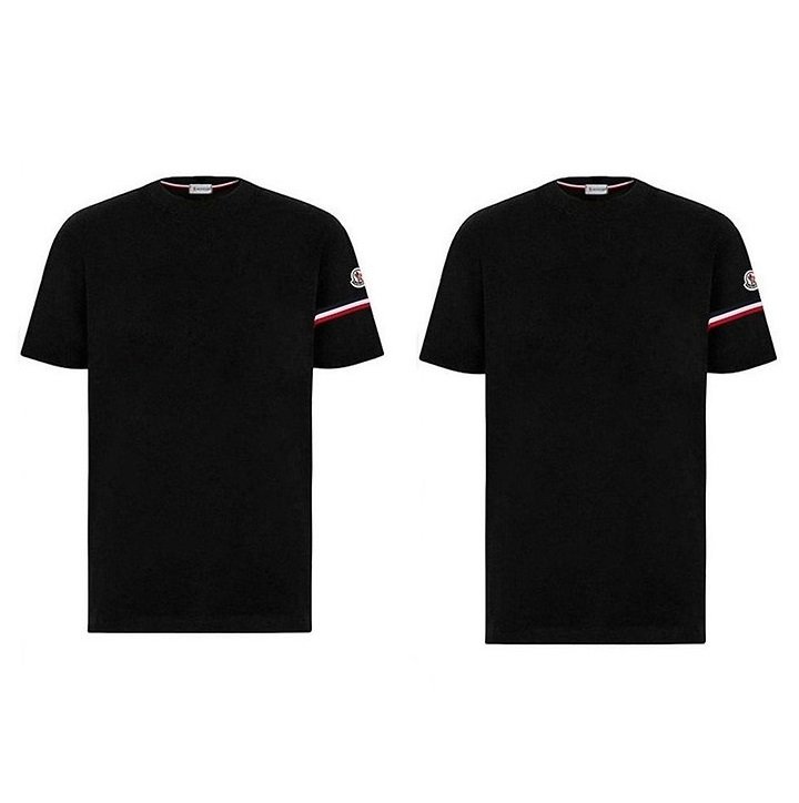 ●7월 판매 16위● MONCLER 몽클레어 삼선 암밴딩 커플 반팔티 2COLOR