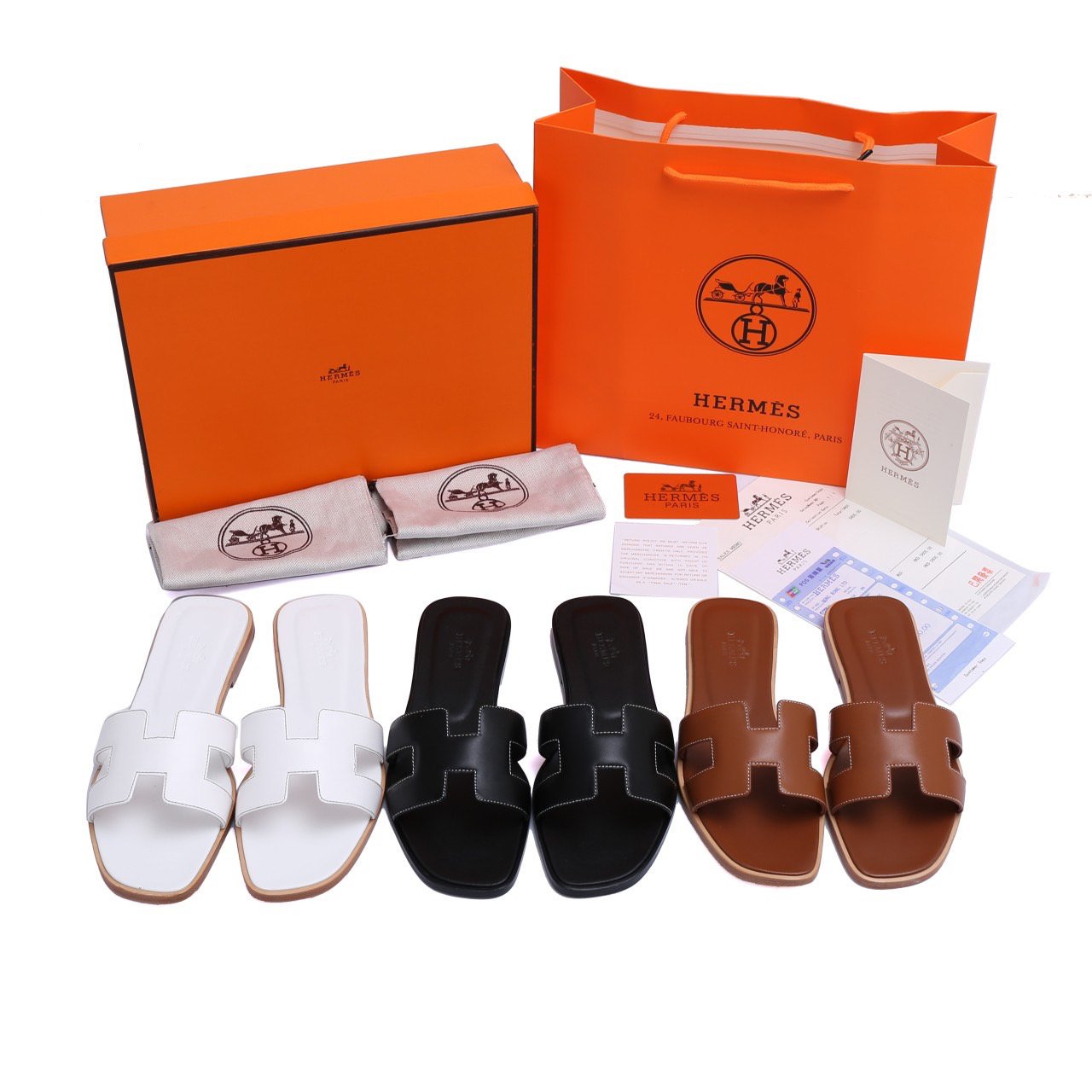 HERMES 에르메스 오란 슬리퍼