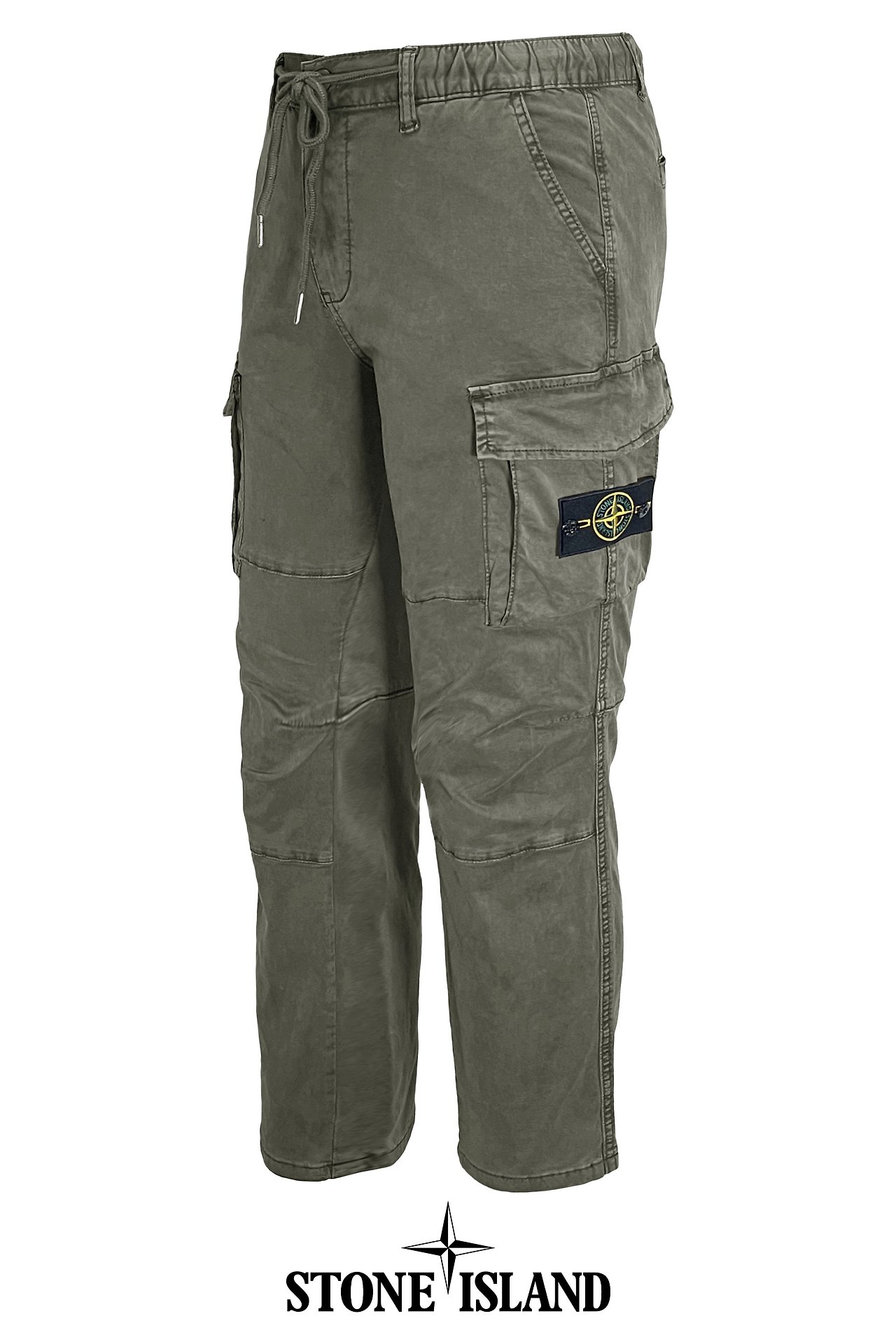 STONE ISLAND 스톤아일랜드 가먼트 다이 절개 스트레치 코튼 카고 팬츠 3COLOR