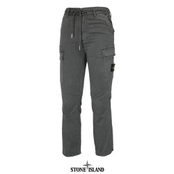 STONE ISLAND 스톤아일랜드 가먼트 다이 절개 카고 포켓 스트레치 코튼 밴딩 팬츠 2COLOR