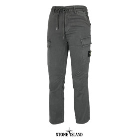 STONE ISLAND 스톤아일랜드 가먼트 다이 절개 카고 포켓 스트레치 코튼 밴딩 팬츠 2COLOR