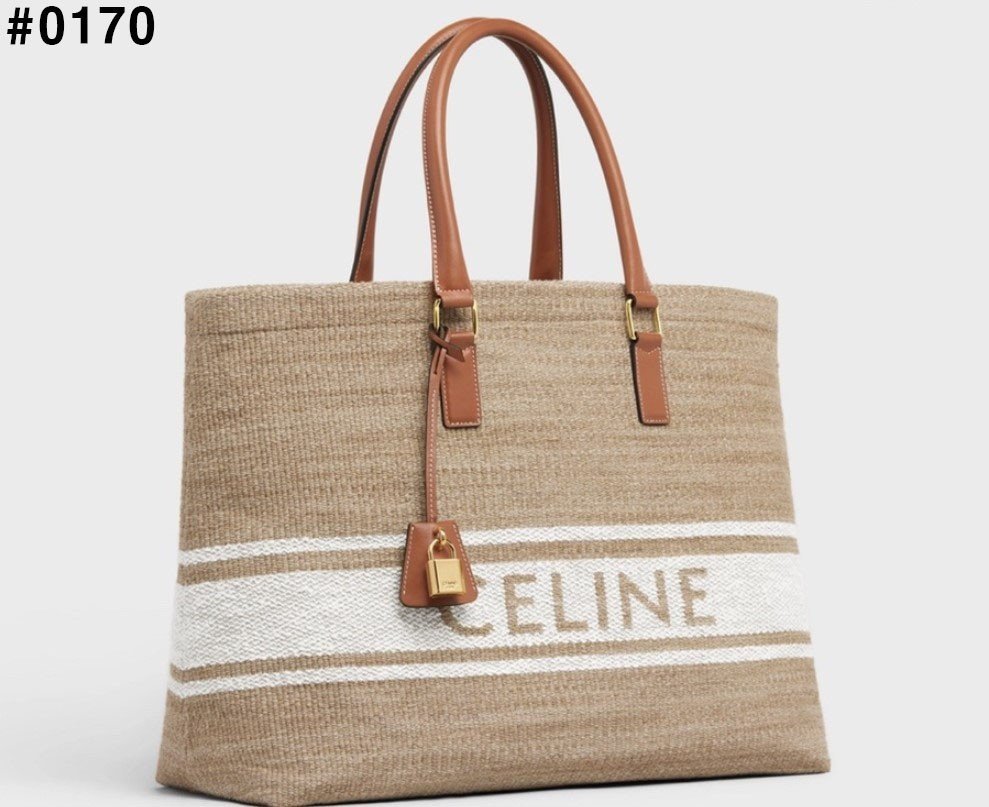 CELINE 셀린느 호리즌탈 카바스 로고 토트백