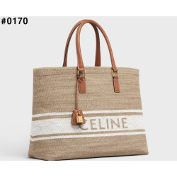 CELINE 셀린느 호리즌탈 카바스 로고 토트백