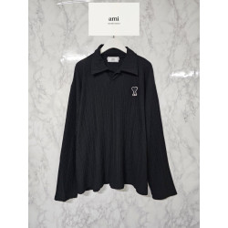 AMI 아미 플리츠 카라 T 3COLOR