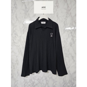 AMI 아미 플리츠 카라 T 3COLOR