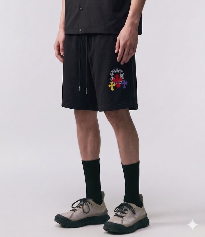 CHROME HEARTS 크롬하츠 크로스 패치 반바지 2COLOR