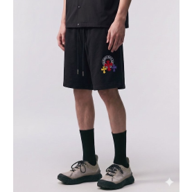 CHROME HEARTS 크롬하츠 크로스 패치 반바지 2COLOR