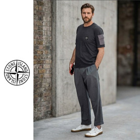 STONE ISLAND 스톤아일랜드 히든 버튼 드라이핏 반팔 2COLOR