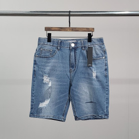 STONE ISLAND 스톤아일랜드 포켓로고 데미지 청 반바지