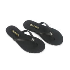 CHANEL 샤넬 플립플랍 가죽 쪼리