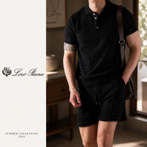 LOLOROPIANA 로로피아나 메탈릭 클래식 트레이닝 셋업