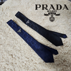 PRADA 프라다 자가드 넥타이