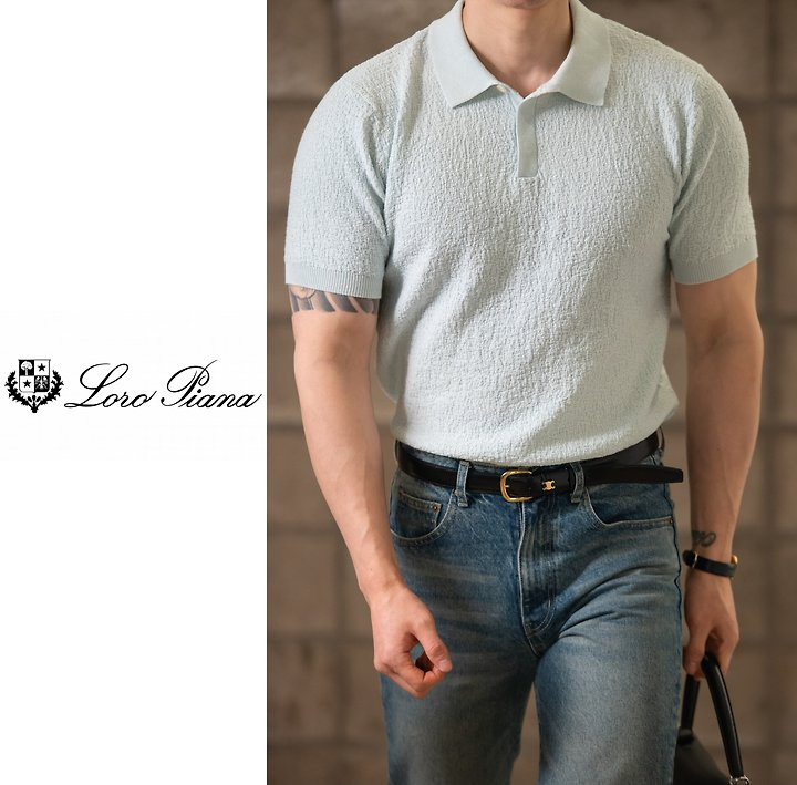 LOLOROPIANA 로로피아나 썸머부클 니트반팔 4COLOR