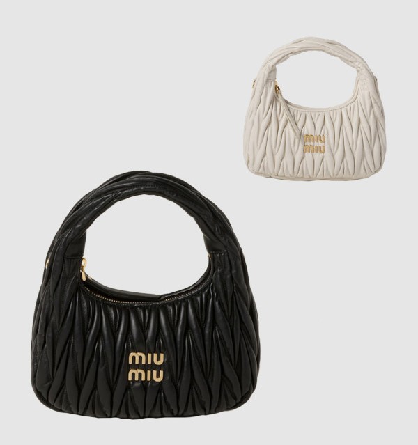 MIUMIU 미우미우 완더 마테라쎄 나파 가죽 호보백 5BC125 7COLOR