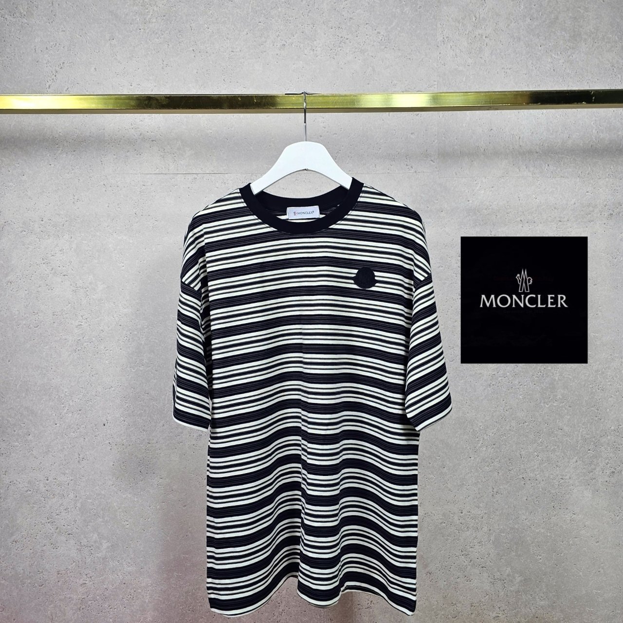 MONCLER 몽클레어 스트라이프 쿨론 반팔 2COLOR