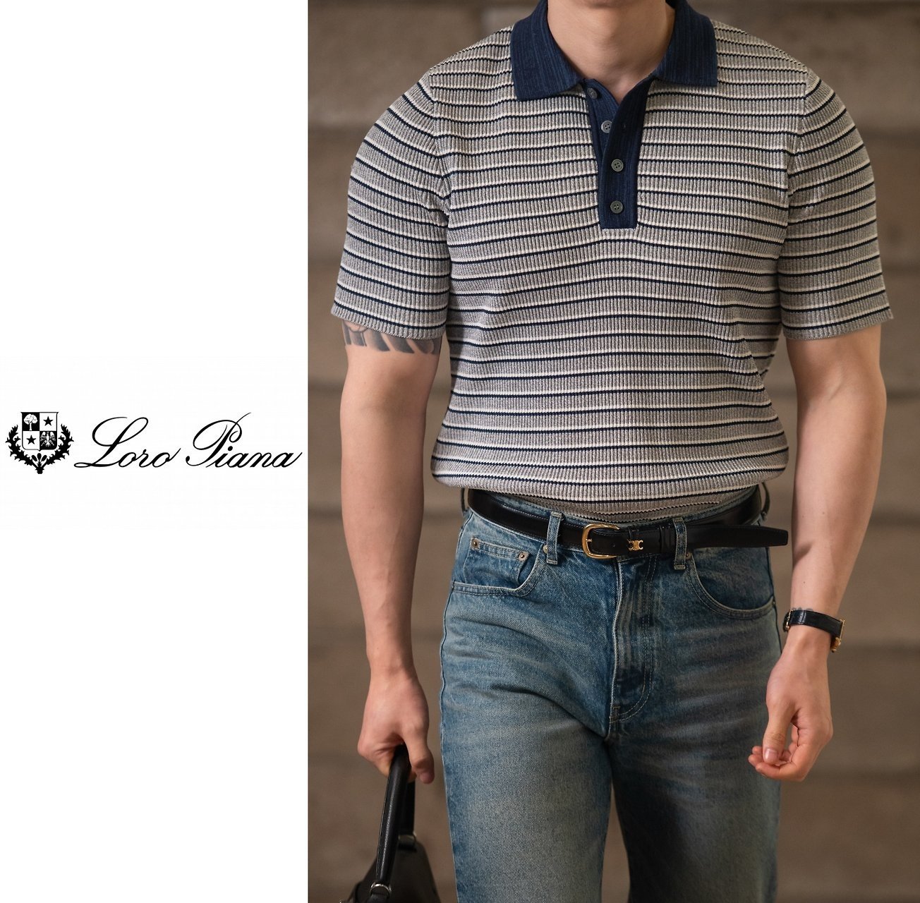 LOLOROPIANA 로로피아나 미스티 니트반팔 2COLOR
