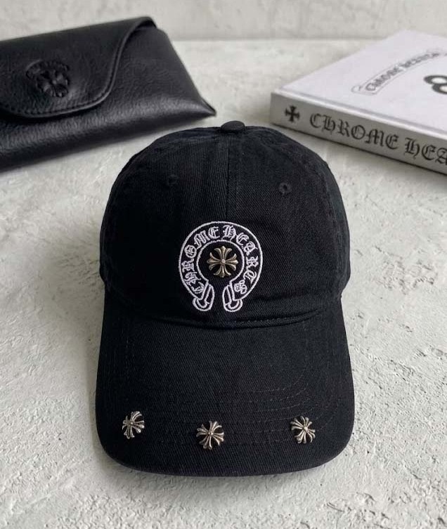 CHROME HEARTS 크롬하츠 자수 스틸스터드 볼캡