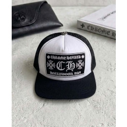 CHROME HEARTS 크롬하츠 할리우드 트러커 햇 블랙 메쉬 캡