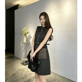 LOUIS VUITTON 루이비통 33048 모노그램 모티프 집업 원피스 2COLOR
