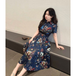 LOUIS VUITTON 루이비통 33054 모노그램 플로럴 벨티드 원피스