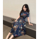 LOUIS VUITTON 루이비통 33054 모노그램 플로럴 벨티드 원피스
