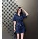 MIUMIU 미우미우 33018 나일론 후드 반팔 아노락 원피스