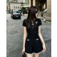 CHANEL 샤넬 33038 리본 디테일 엠보싱 자카드 니트 반팔&스커트 세트 2COLOR