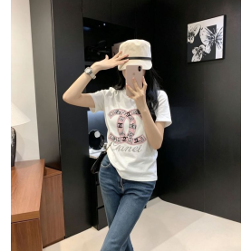 CHANEL 샤넬 33046 알파벳 CC 로고 반팔 6COLOR
