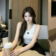 CHANEL 샤넬 33066 스타 스터드 슬리브리스 탑 4COLOR