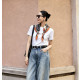 HERMES 에르메스 33017 실크 스카프 오버레이 레이어드 반팔 2COLOR