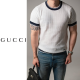 GUCCI 구찌 케이블 배색 니트 반팔 2COLOR