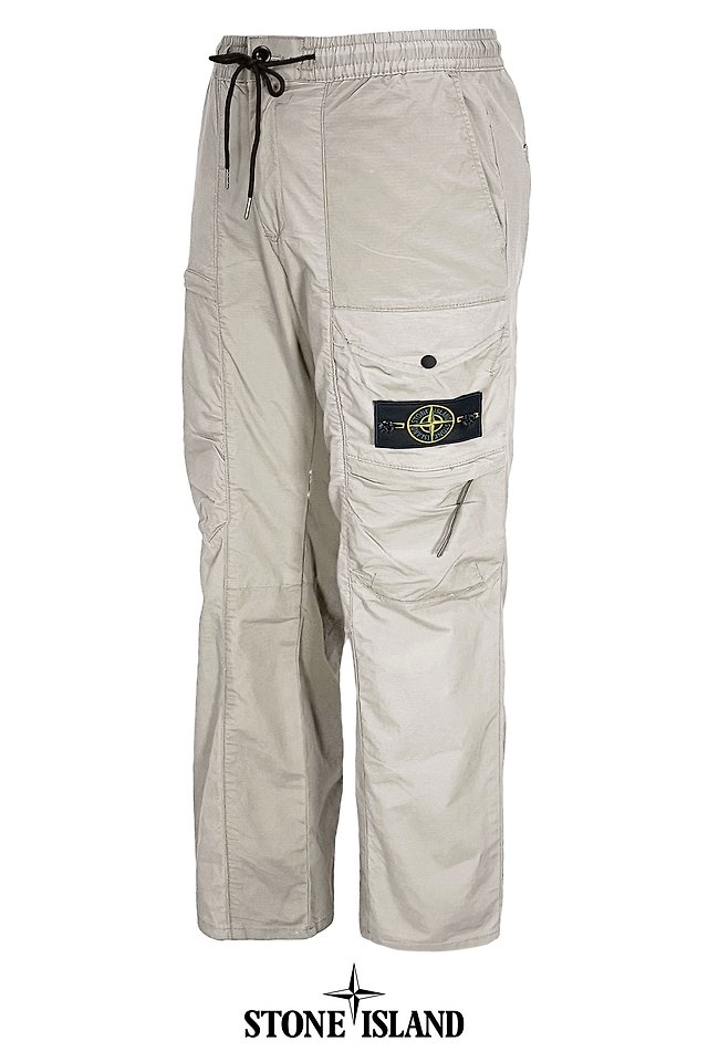 STONE ISLAND 스톤아일랜드 멀티 포켓 다비드 TC 절개 스트레치 코튼 팬츠 2COLOR